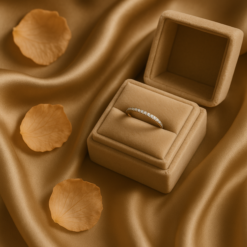 Elegant Diamond Eternity Gold Ring