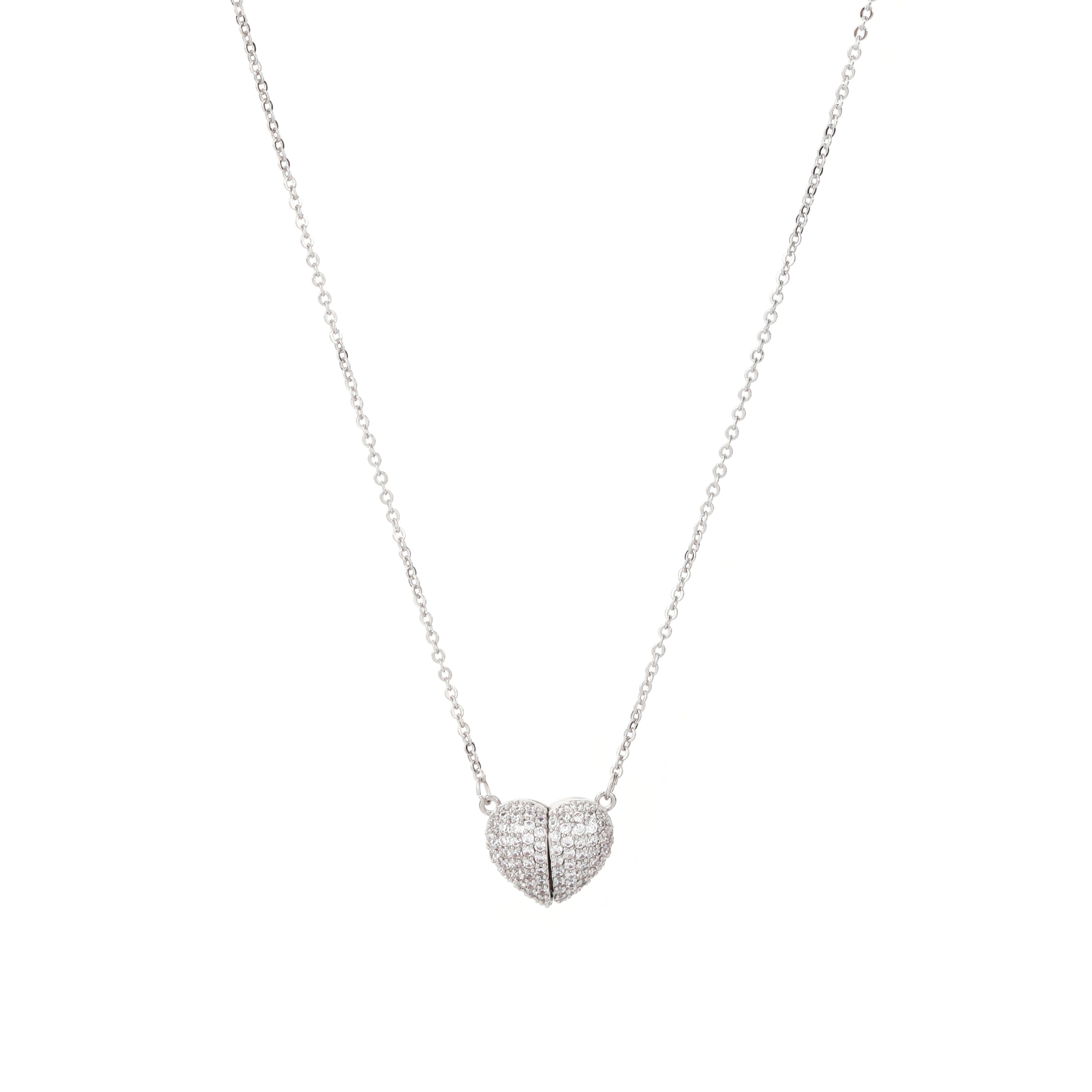 Sparkling Heart Pendant Necklace