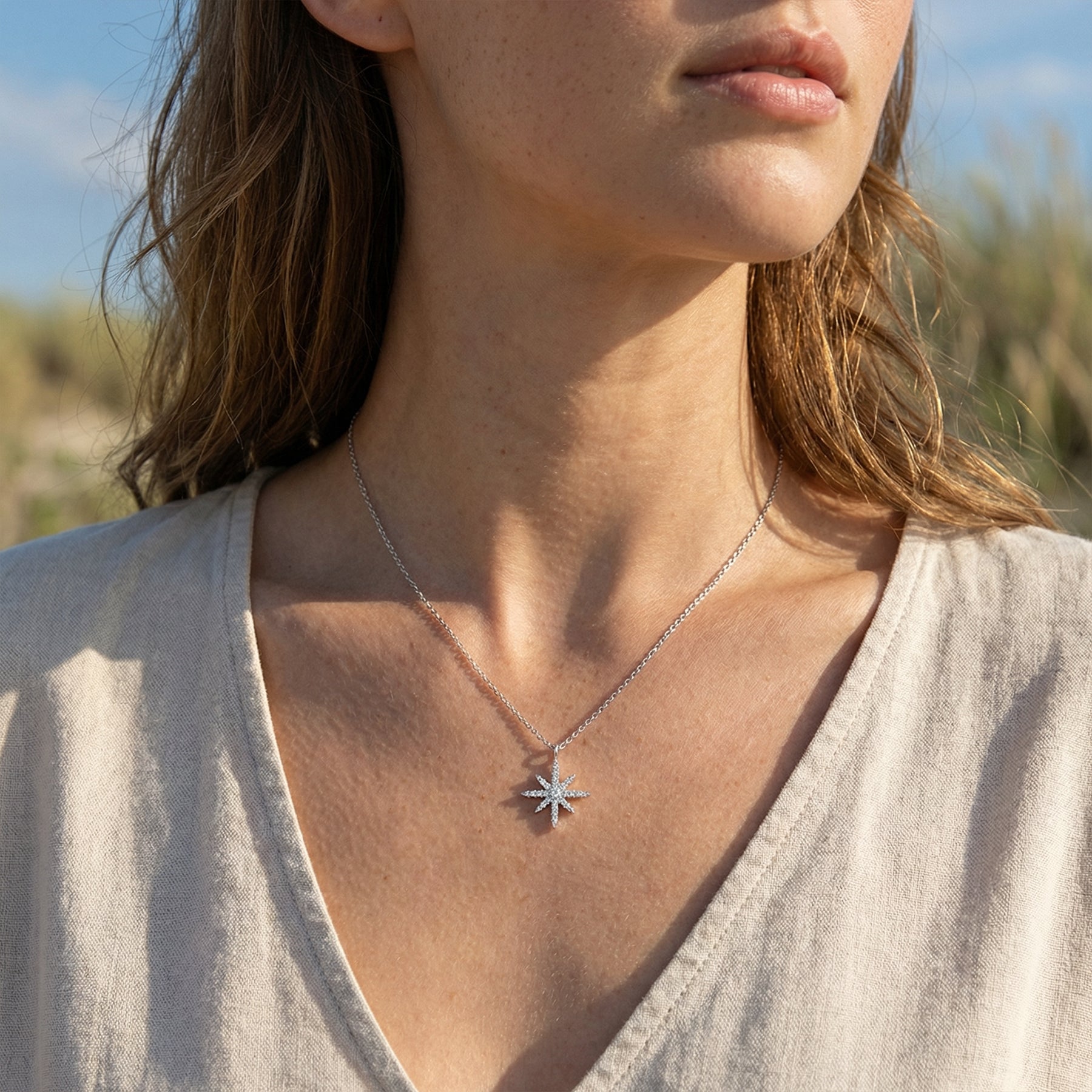 Starburst Pendant Necklace