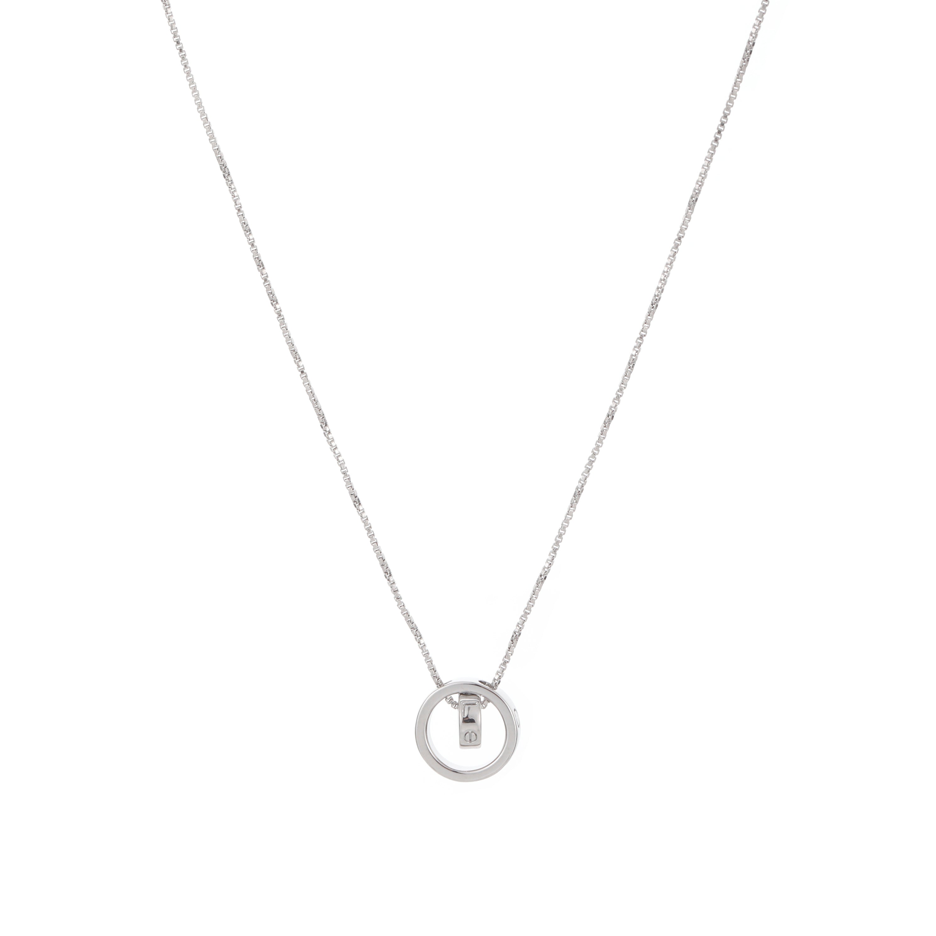 Elegant Silver Circle Pendant Necklace