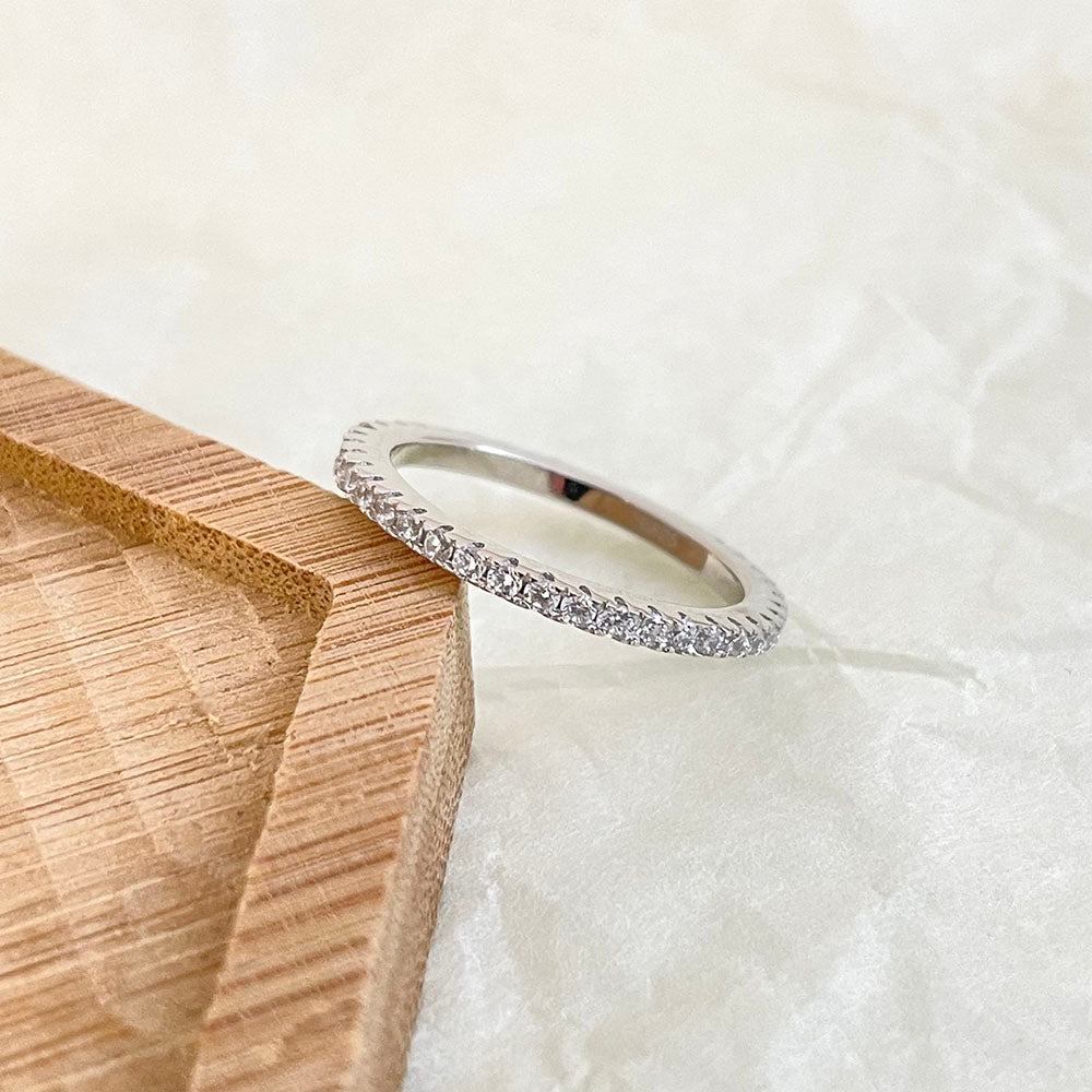 Elegant Diamond Eternity Gold Ring